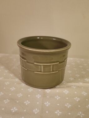 Longaberger Sage 1 Pint Salt Crock